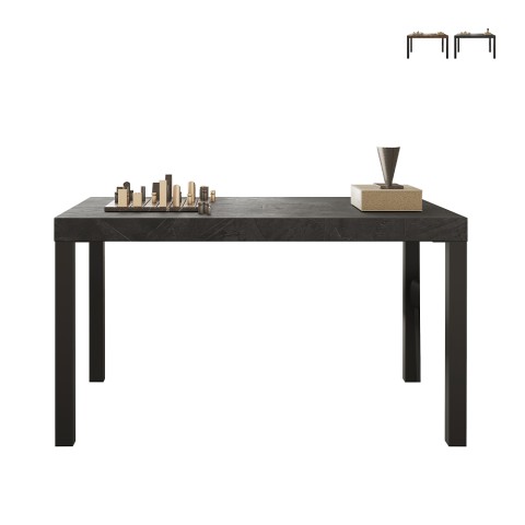 Spisebord køkken 140x90cm i træ moderne jernben Sartel Kampagne