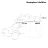 Nightroof L tagtelt til bil 160x240 cm madras til 3-4 personer camping Valgfri