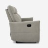 3-personers recliner sofa i moderne grå kunstlæder Kiros Pris