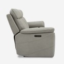 Sofa 3 sæder elektrisk justerbar relax med 2 USB porte i kunstlæder Jovit Omkostninger