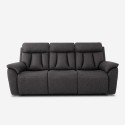 Sofa relax elektrisk 3 sæder justerbar ryglæn 2 USB moderne Savys Mængderabat