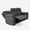 Sofa relax elektrisk 3 sæder justerbar ryglæn 2 USB moderne Savys Mål