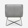Chaiselong lænestol i velour moderne minimalistisk design Dumas Mængderabat