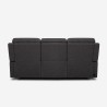 Sofa relax elektrisk 3 sæder justerbar ryglæn 2 USB moderne Savys Billig