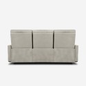 3-personers recliner sofa i moderne grå kunstlæder Kiros Køb