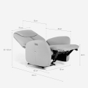Elektrisk recliner-lænestol i moderne design med USB Jennifer Mængderabat