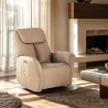 Elektrisk recliner-lænestol i moderne design med USB Jennifer På Tilbud
