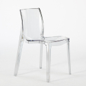 Femme Fatale italiensk design gennemsigtig polycarbonat spisebord stol Tilbud