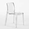 Femme Fatale italiensk design gennemsigtig polycarbonat spisebord stol Tilbud