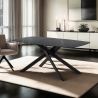 Spisebord i moderne design 180x90cm marmoreffekt Tijuana På Tilbud