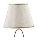 Elegant bordlampe med gylden base og beige skærm Flush S Tilbud