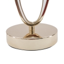 Elegant bordlampe med gylden base og beige skærm Flush S Rabatter
