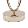 Elegant bordlampe med gylden base og beige skærm Flush S Rabatter