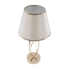 Elegant bordlampe med gylden base og beige skærm Flush S Mængderabat