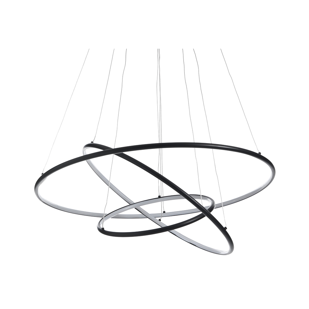 LED-pendellampe med flettede ringe Ø80 cm Kering Kampagne