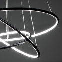 LED-pendellampe med flettede ringe Ø80 cm Kering Udsalg