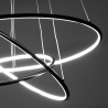 LED-pendellampe med flettede ringe Ø80 cm Kering Udsalg