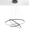 LED-pendellampe med flettede ringe Ø80 cm Kering Rabatter