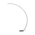 Sort mat aluminiums buegulvlampe med LED, h175 cm, Nampa Kampagne