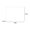 LED-belyst badeværelsesspejl med touchfunktion, 80x60cm ETR106-M Udsalg