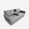 Nordisk 2-personers sovesofa i tekstil med kopholder armlæn Donum Udsalg