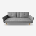 Nordisk 2-personers sovesofa i tekstil med kopholder armlæn Donum Rabatter