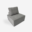 Modulær stofsofa til stuen i grå Raji Kampagne