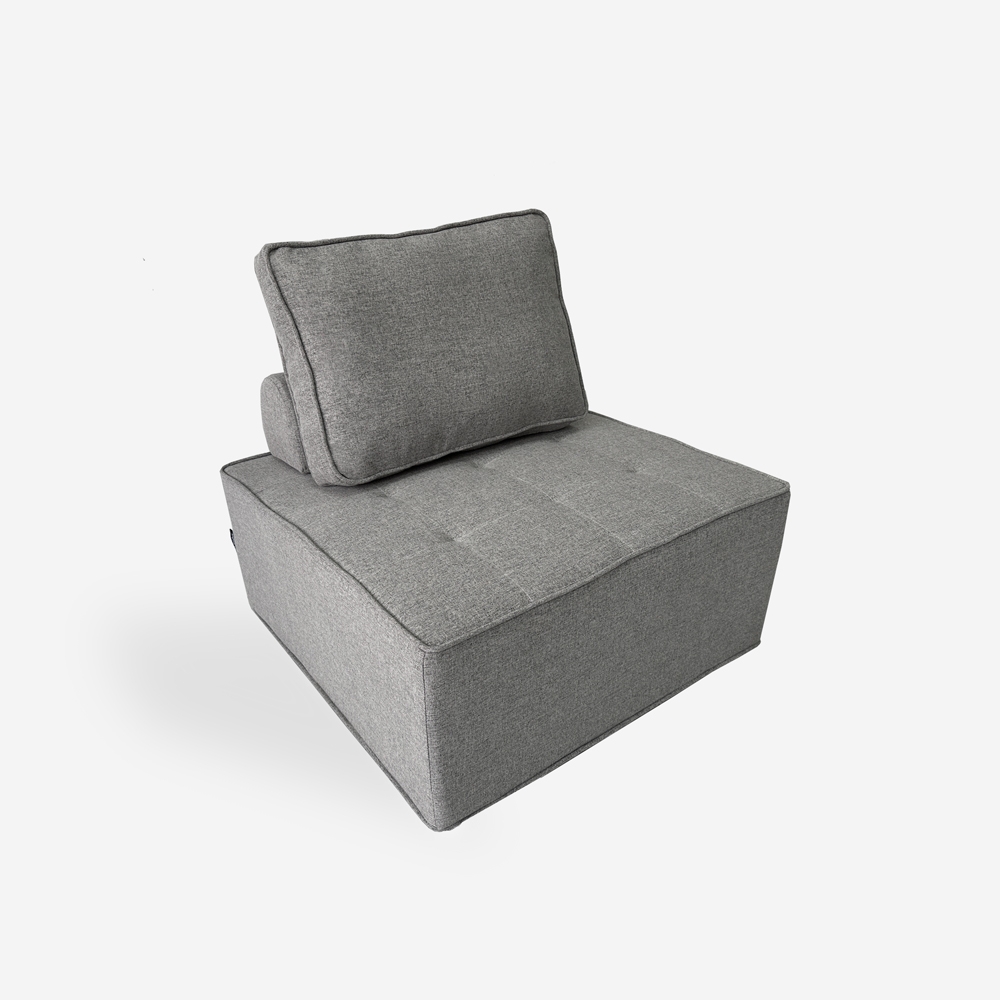 Modulær stofsofa til stuen i grå Raji Kampagne Modulær stofsofa til stuen i grå Raji Kampagne