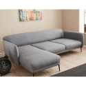 Hjørnesofa med chaiselong i stof, 3-personers sovesofa Venus 3L Mængderabat