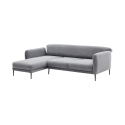 Hjørnesofa med chaiselong i stof, 3-personers sovesofa Venus 3L Model