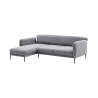 Hjørnesofa med chaiselong i stof, 3-personers sovesofa Venus 3L Model