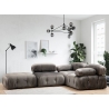 Velour puf fodskammel 95x95cm Bubble PV På Tilbud