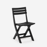 Klapstol til haven med pladsbesparende design i hvid og sort Closy Tilbud