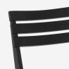 Klapstol til haven med pladsbesparende design i hvid og sort Closy Rabatter