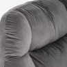Lænestol i velour med moderne stofpude design til stuen Karu Udvalg