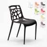 Sæt med 24 Gelateria AHD design spisebordsstole plastik i mange farver Udvalg