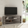 Vinklet TV-bord med 3 hylder 110x36cm Thales På Tilbud