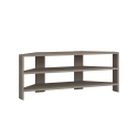 Vinklet TV-bord med 3 hylder 110x36cm Thales Tilbud