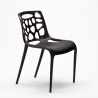 Sæt med 24 Gelateria AHD design spisebordsstole plastik i mange farver Valgfri