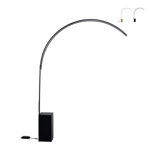 Bue lampebue i metal med LED H215cm Biblio Kampagne