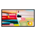 Abstrakt maleri 124x64cm på plexiglas med sort ramme Druvt Kampagne
