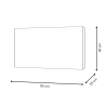 Moderne abstrakt geometrisk maleri 120x80cm i flere farver Nadiv Udsalg