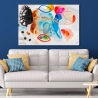 Moderne abstrakt geometrisk maleri 120x80cm i flere farver Nadiv På Tilbud