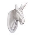Unicorn-hoved 3D-puslespil vægdekoration i MDF-træ Nyoma Kampagne