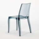 Platinum sort cafebord sæt: 2 Cristal light gennemsigtig stole og 70cm kvadratisk bord Pris