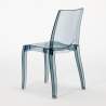Platinum sort cafebord sæt: 2 Cristal light gennemsigtig stole og 70cm kvadratisk bord Pris