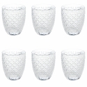 Sæt med 6 vandglas 325 ml i transparent glas Castle Kampagne