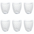 Sæt med 6 vandglas 325 ml i transparent glas Castle Kampagne