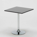 Mojito sort cafebord sæt: 2 Gruvyer farvet stole og 70cm kvadratisk bord 