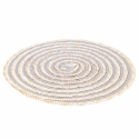 Sæt med 6 runde dækkeservietter i flettet strå Ø38cm Spiral Stone Egenskaber